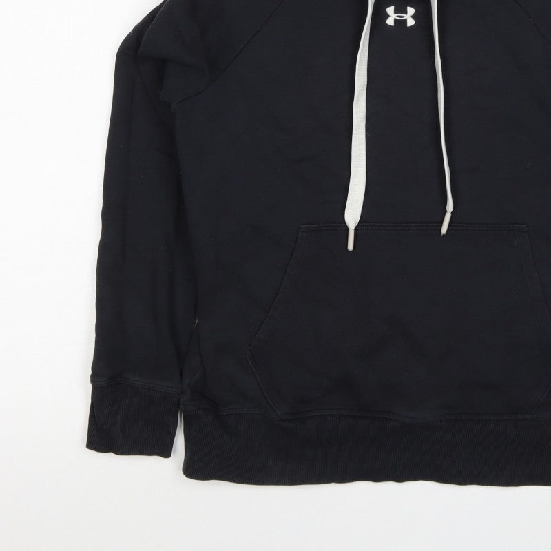 Under Armour Boys Black XS Pullover Hoodie Logo Fleece