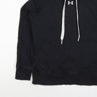 Under Armour Boys Black XS Pullover Hoodie Logo Fleece