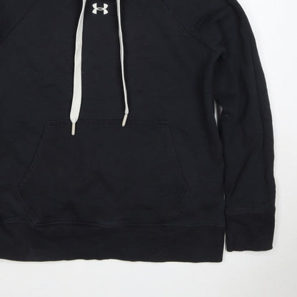 Under Armour Boys Black XS Pullover Hoodie Logo Fleece