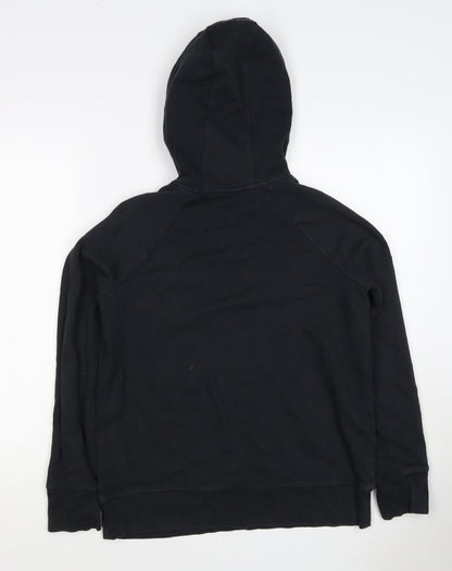 Under Armour Boys Black XS Pullover Hoodie Logo Fleece