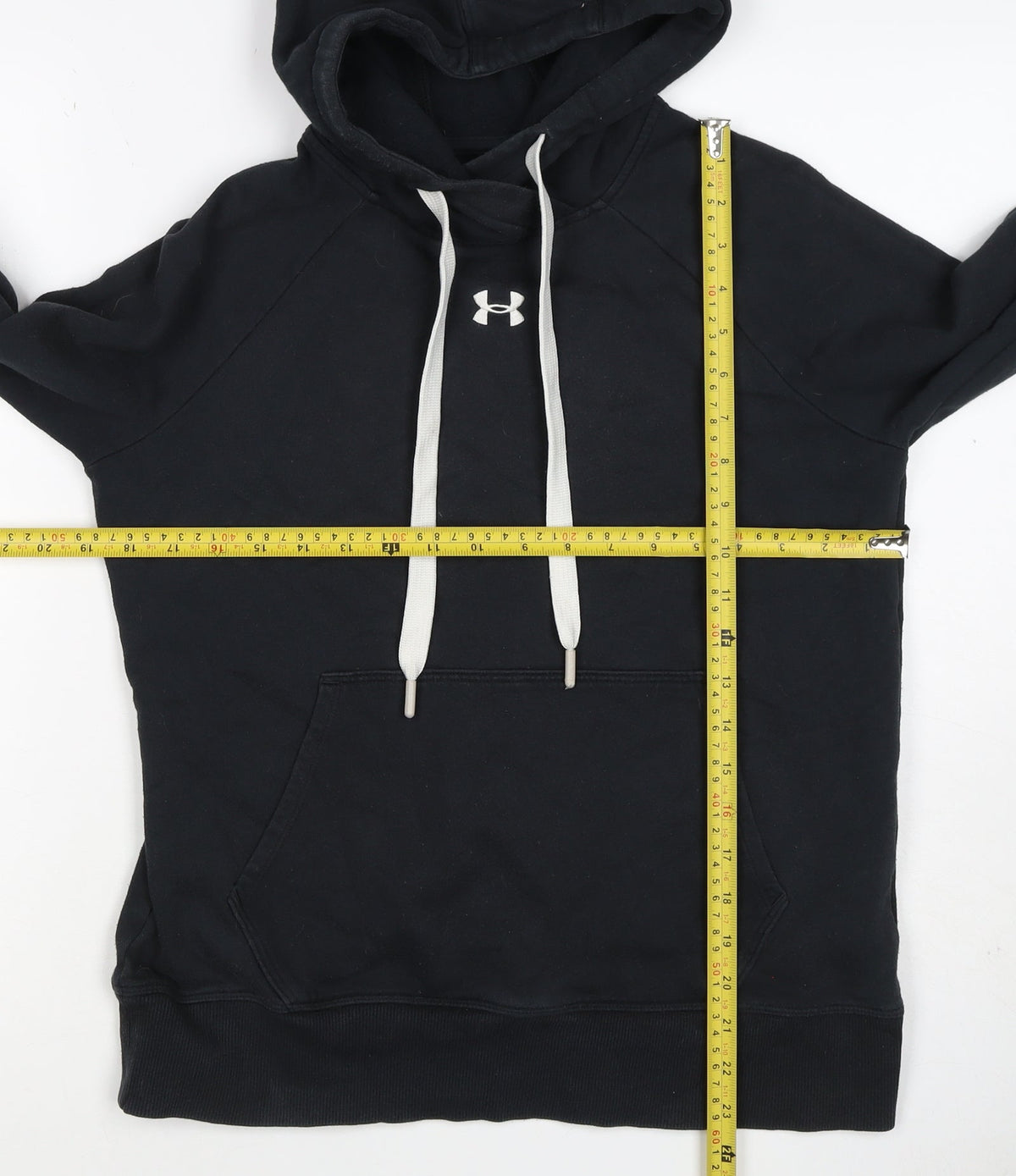 Under Armour Boys Black XS Pullover Hoodie Logo Fleece