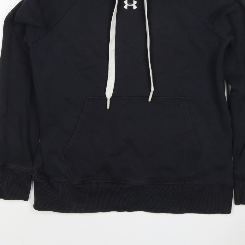 Under Armour Boys Black XS Pullover Hoodie Logo Fleece