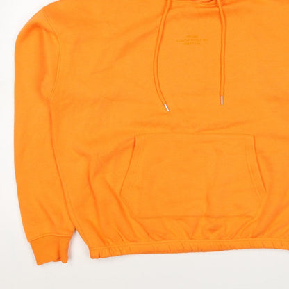 PrettyLittleThing Women Orange M Pullover Hoodie Logo Pocket