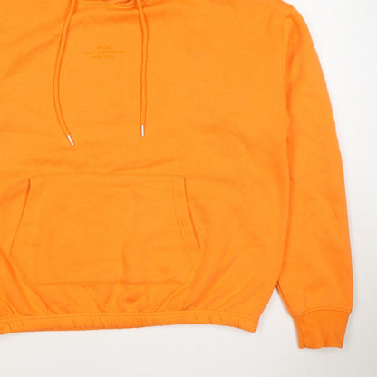 PrettyLittleThing Women Orange M Pullover Hoodie Logo Pocket
