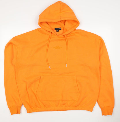 PrettyLittleThing Women Orange M Pullover Hoodie Logo Pocket