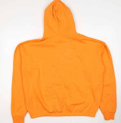 PrettyLittleThing Women Orange M Pullover Hoodie Logo Pocket