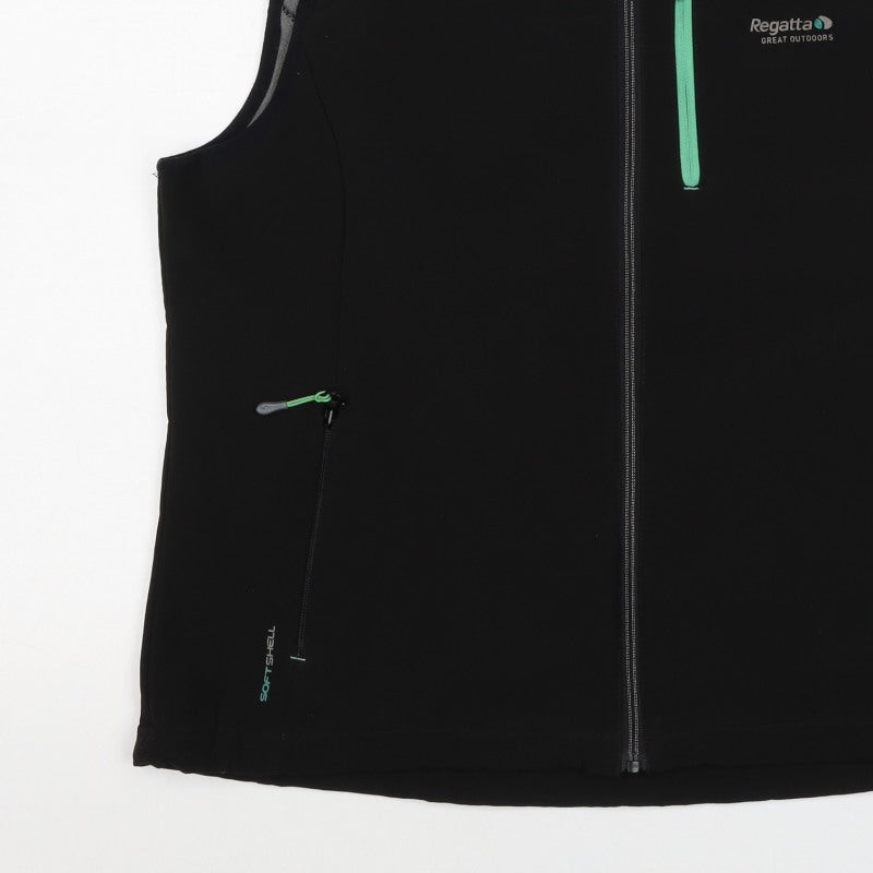 Regatta Women’s Black Size 16 Xert Softshell Full Zip Waistcoat