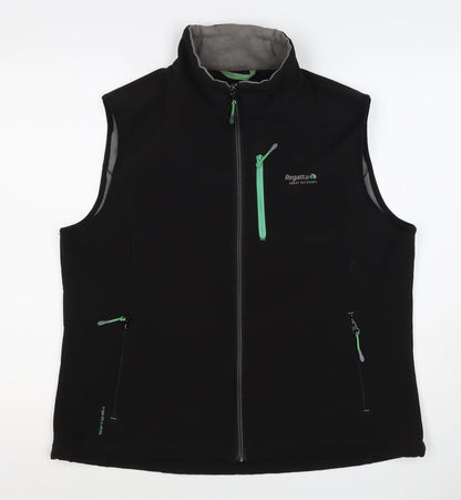 Regatta Women’s Black Size 16 Xert Softshell Full Zip Waistcoat