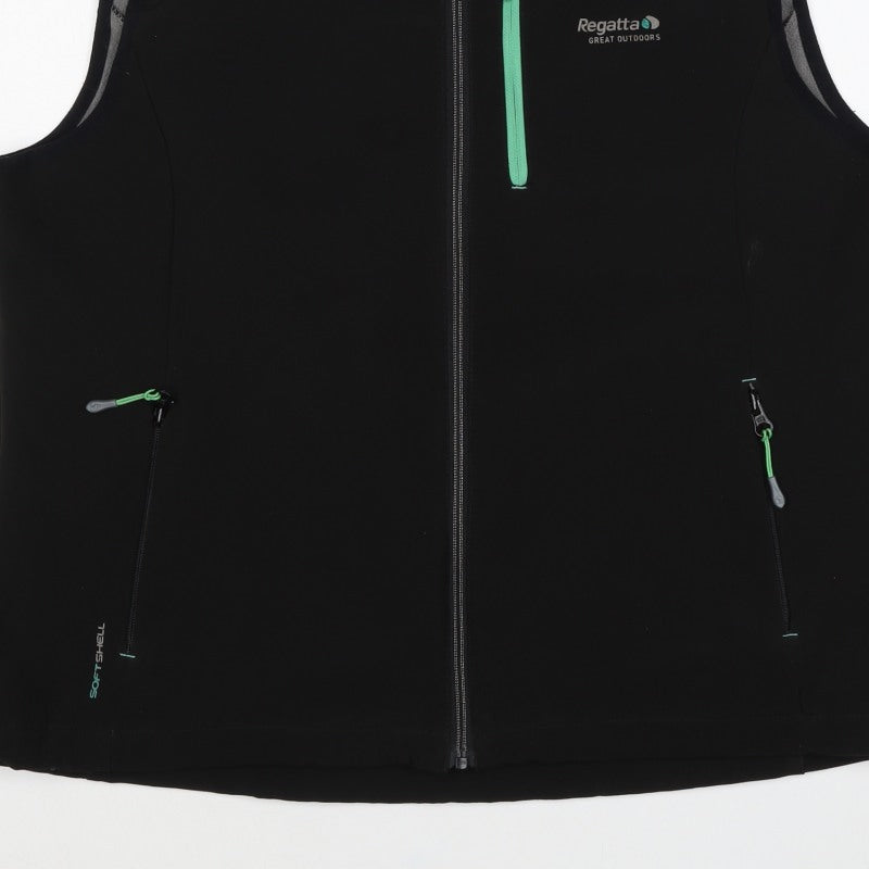 Regatta Women’s Black Size 16 Xert Softshell Full Zip Waistcoat