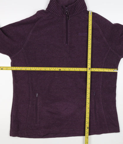 Regatta Women’s Purple UK 16 1/4 Zip Fleece Sweatshirt Pockets