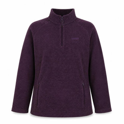 Regatta Women’s Purple UK 16 1/4 Zip Fleece Sweatshirt Pockets