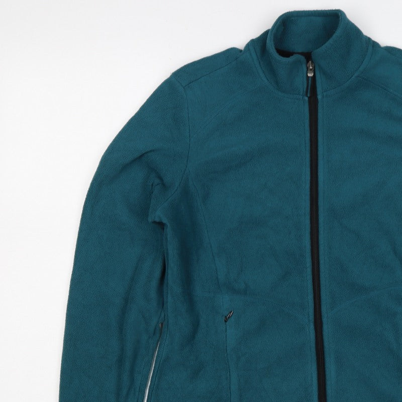 M&S Women’s Blue UK 14 Full Zip Fleece Jacket Collared