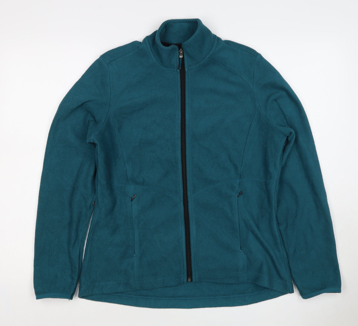 M&S Women’s Blue UK 14 Full Zip Fleece Jacket Collared