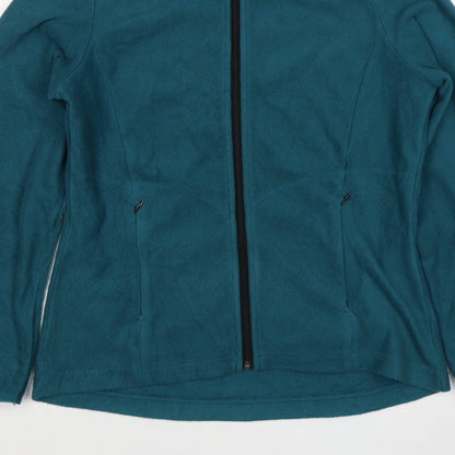 M&S Women’s Blue UK 14 Full Zip Fleece Jacket Collared
