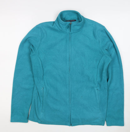 Marks and Spencer Women’s Blue Size 14 Full Zip Fleece Jacket