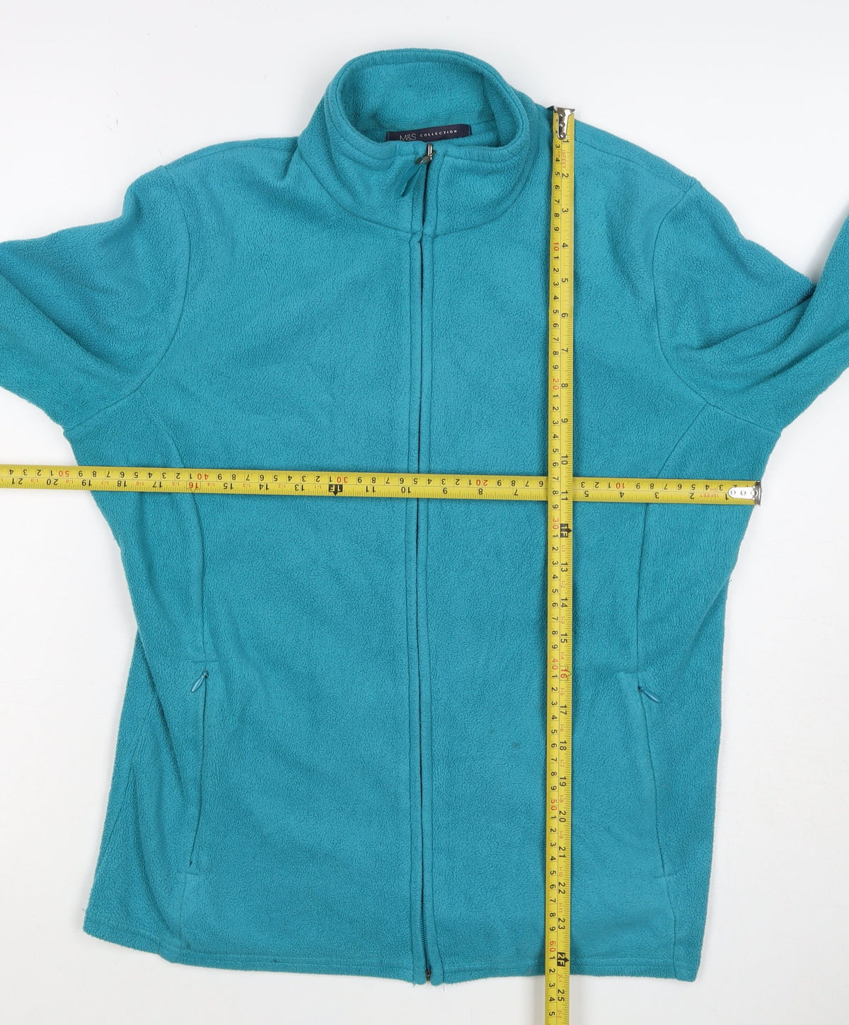 Marks and Spencer Women’s Blue Size 14 Full Zip Fleece Jacket