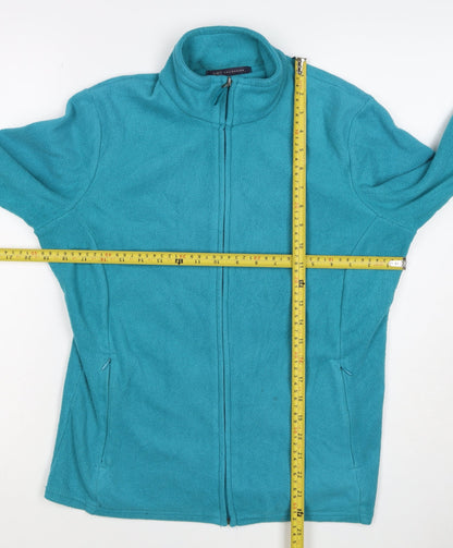Marks and Spencer Women’s Blue Size 14 Full Zip Fleece Jacket