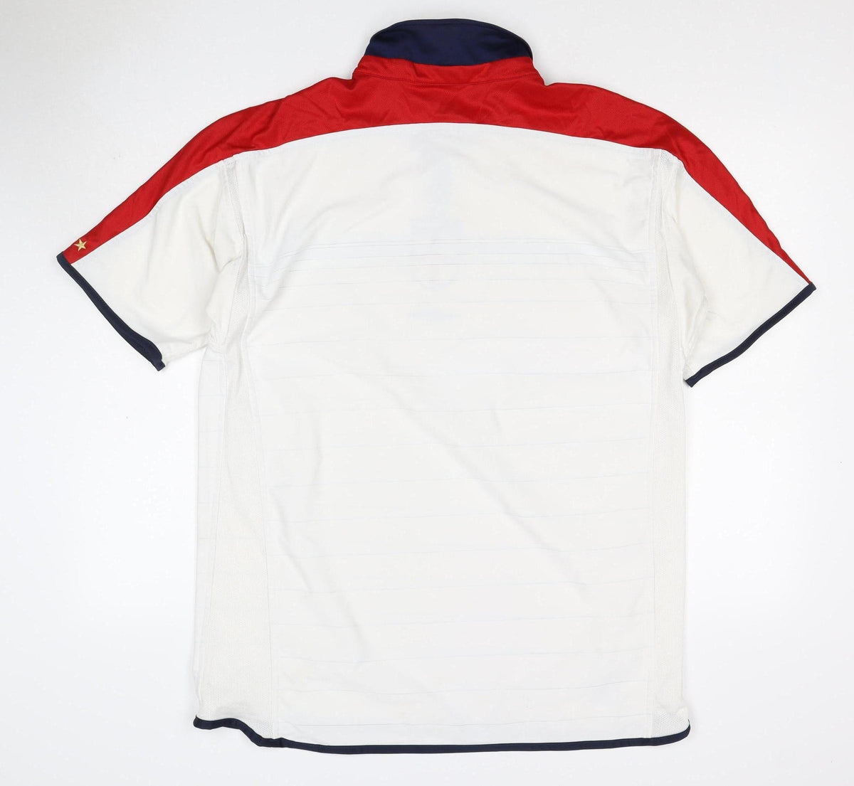 Umbro Men’s White XL England Football Short Sleeve Polo Shirt