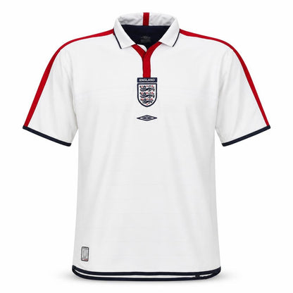 Umbro Men’s White XL England Football Short Sleeve Polo Shirt