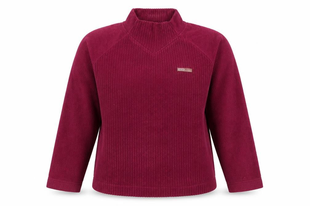 HEAD Essentials Women Burgundy UK 10 Pullover Fleece Sweatshirt Raglan