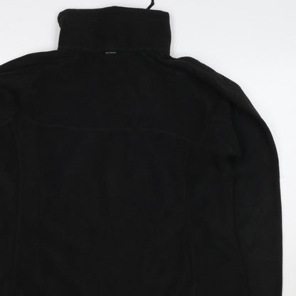 Columbia Women Black XL Titanium 1/4 Zip Fleece Sweatshirt High Neck