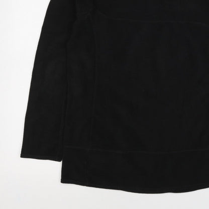 Columbia Women Black XL Titanium 1/4 Zip Fleece Sweatshirt High Neck