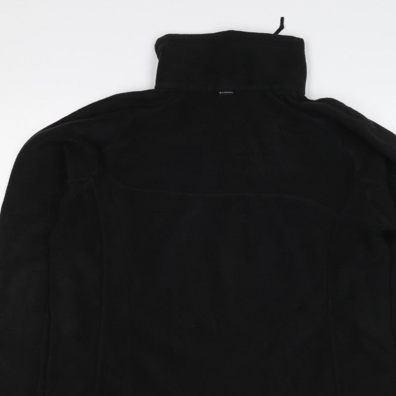 Columbia Women Black XL Titanium 1/4 Zip Fleece Sweatshirt High Neck