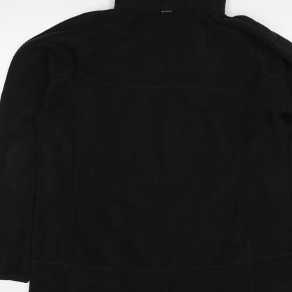 Columbia Women Black XL Titanium 1/4 Zip Fleece Sweatshirt High Neck