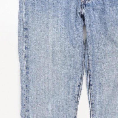 Levi's Premium Men's Blue W34 L30 Straight Light Wash Distressed Jeans