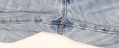 Levi's Premium Men's Blue W34 L30 Straight Light Wash Distressed Jeans