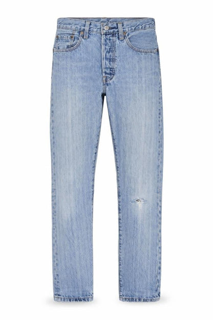 Levi's Premium Men's Blue W34 L30 Straight Light Wash Distressed Jeans