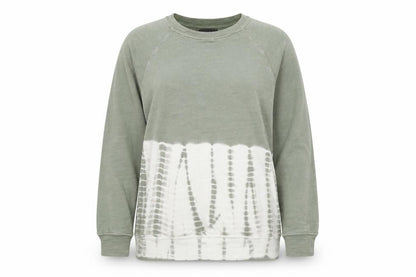 Marks and Spencer Women Green Tie Dye Sweatshirt Size 10 Crew Neck