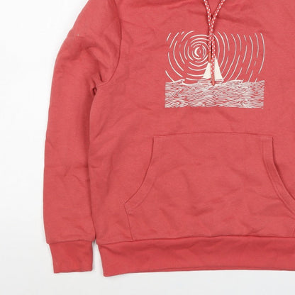 Mountain Warehouse Women’s Red UK 10 Pullover Hoodie Nautical Graphic