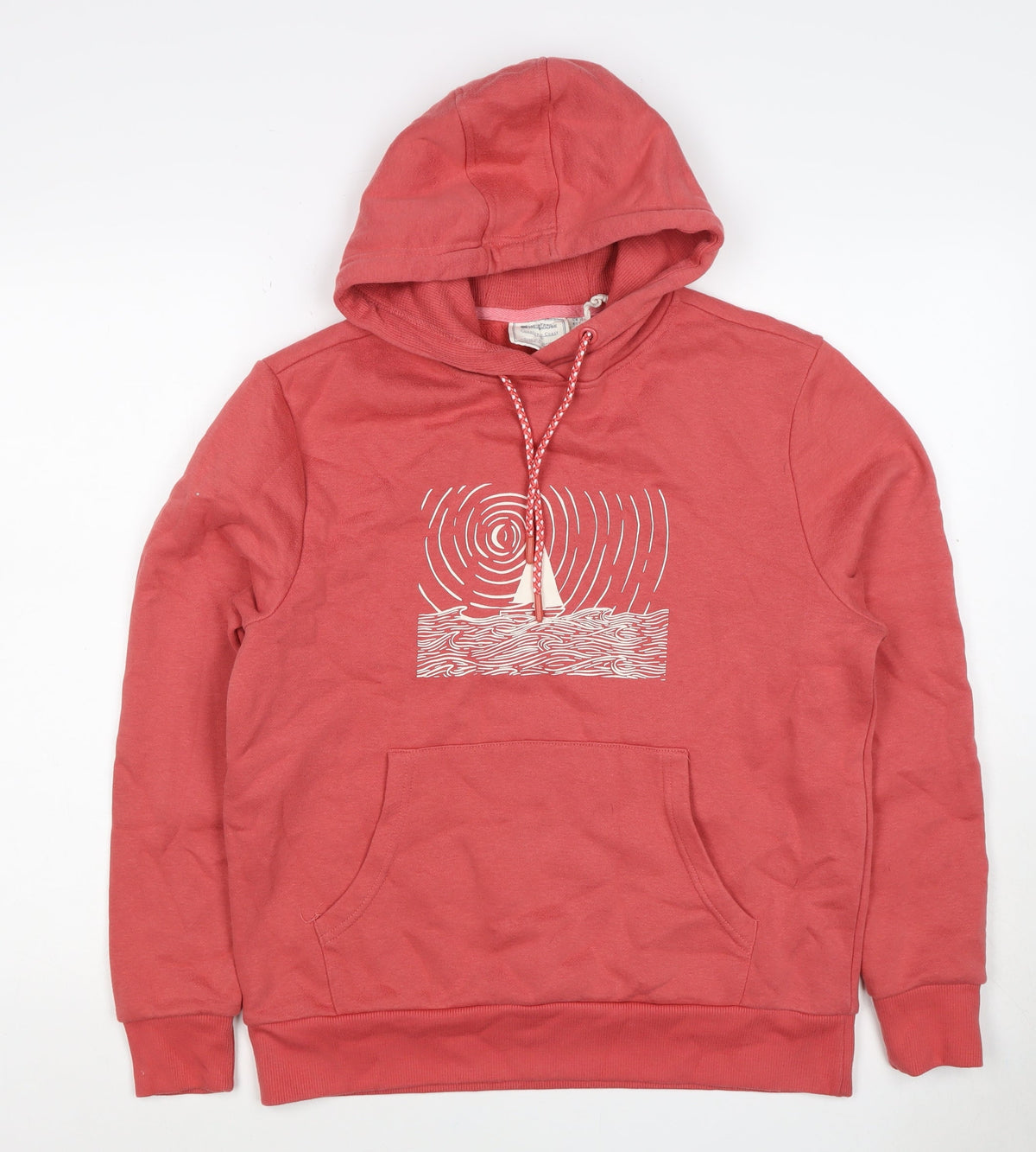 Mountain Warehouse Women’s Red UK 10 Pullover Hoodie Nautical Graphic