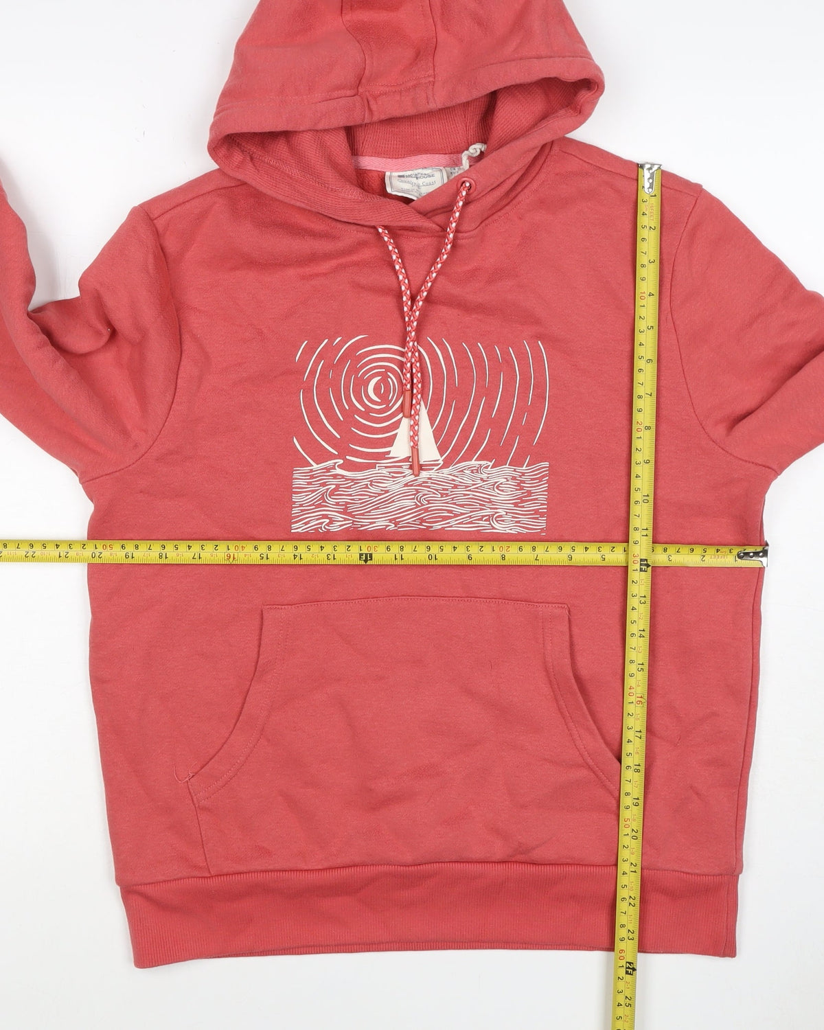 Mountain Warehouse Women’s Red UK 10 Pullover Hoodie Nautical Graphic