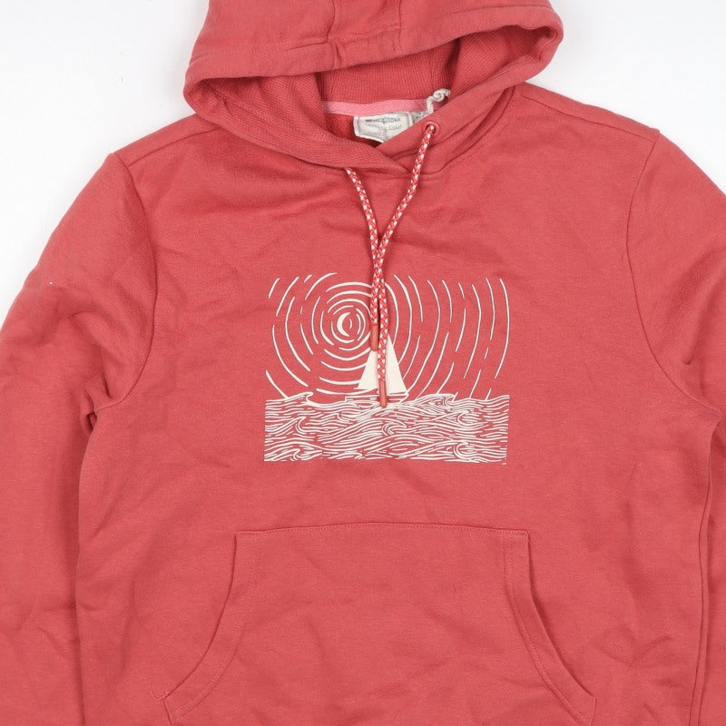 Mountain Warehouse Women’s Red UK 10 Pullover Hoodie Nautical Graphic