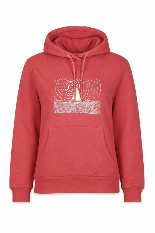 Mountain Warehouse Women’s Red UK 10 Pullover Hoodie Nautical Graphic