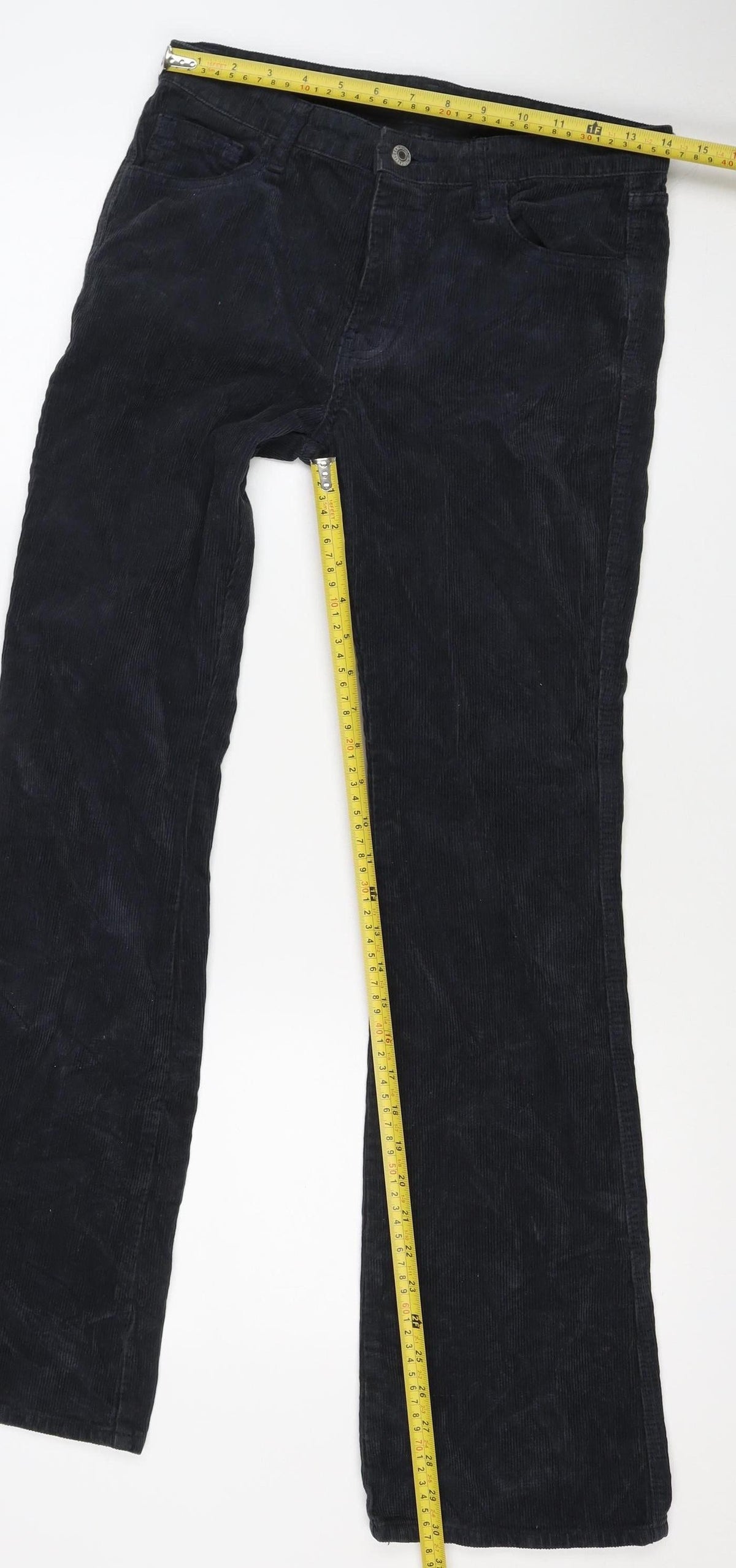 J.Galt Teens Black Size S Corduroy Bootcut Trousers