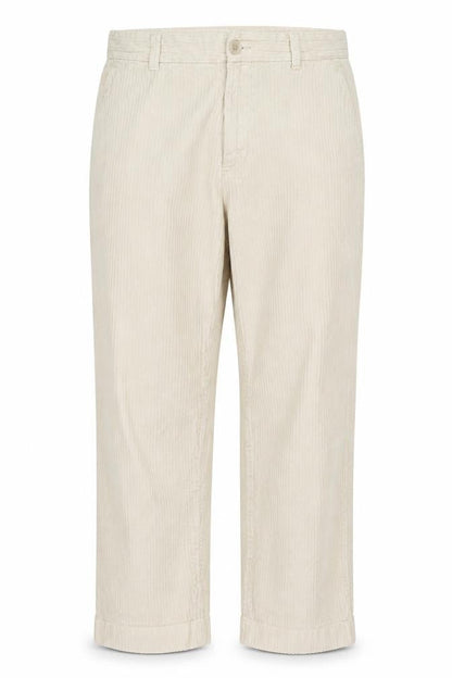Weekday Women’s Ivory Corduroy Trousers UK 22 Straight Leg Cotton