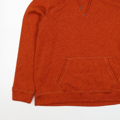 TOG24 Unisex Adults Orange XL Pullover Hoodie Drawstring Pockets