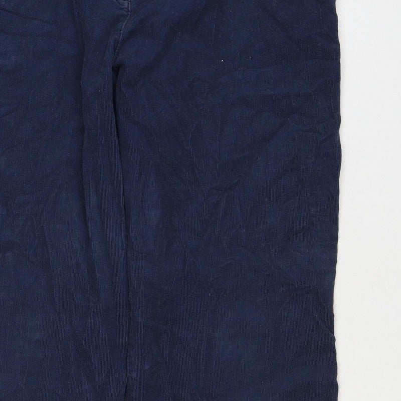 Marks & Spencer Women’s Navy Corduroy Straight Trousers UK 16
