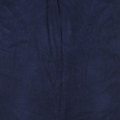 Marks & Spencer Women’s Navy Corduroy Straight Trousers UK 16