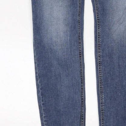 Denim Co. Men’s Blue W34 L34 Slim Straight Stretch Jeans