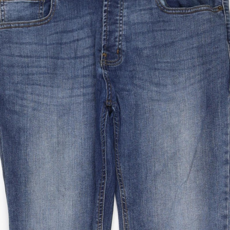 Denim Co. Men’s Blue W34 L34 Slim Straight Stretch Jeans