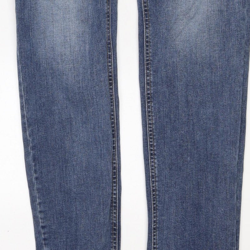 Denim Co. Men’s Blue W34 L34 Slim Straight Stretch Jeans