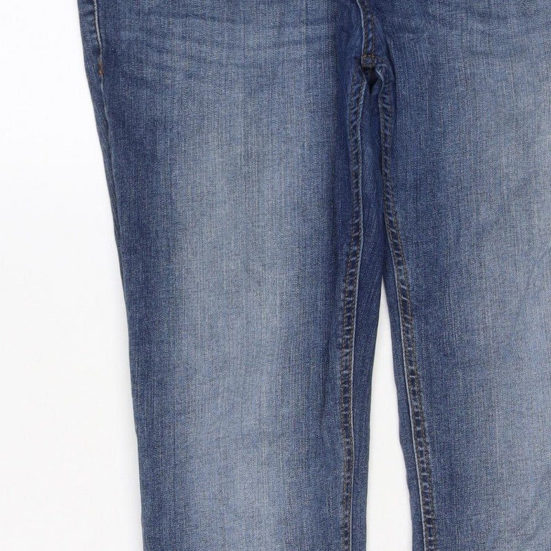 Denim Co. Men’s Blue W34 L34 Slim Straight Stretch Jeans