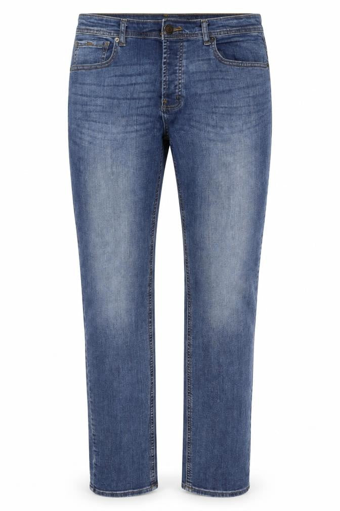 Denim Co. Men’s Blue W34 L34 Slim Straight Stretch Jeans