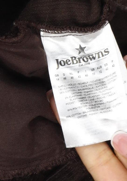 Joe Browns Women’s Brown Corduroy Bootcut Trousers UK 14 Pockets
