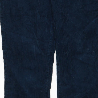 Joe Browns Women’s Blue UK 14 Corduroy Straight Trousers Pockets