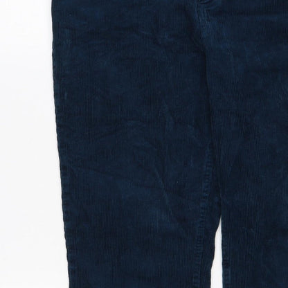 Joe Browns Women’s Blue UK 14 Corduroy Straight Trousers Pockets